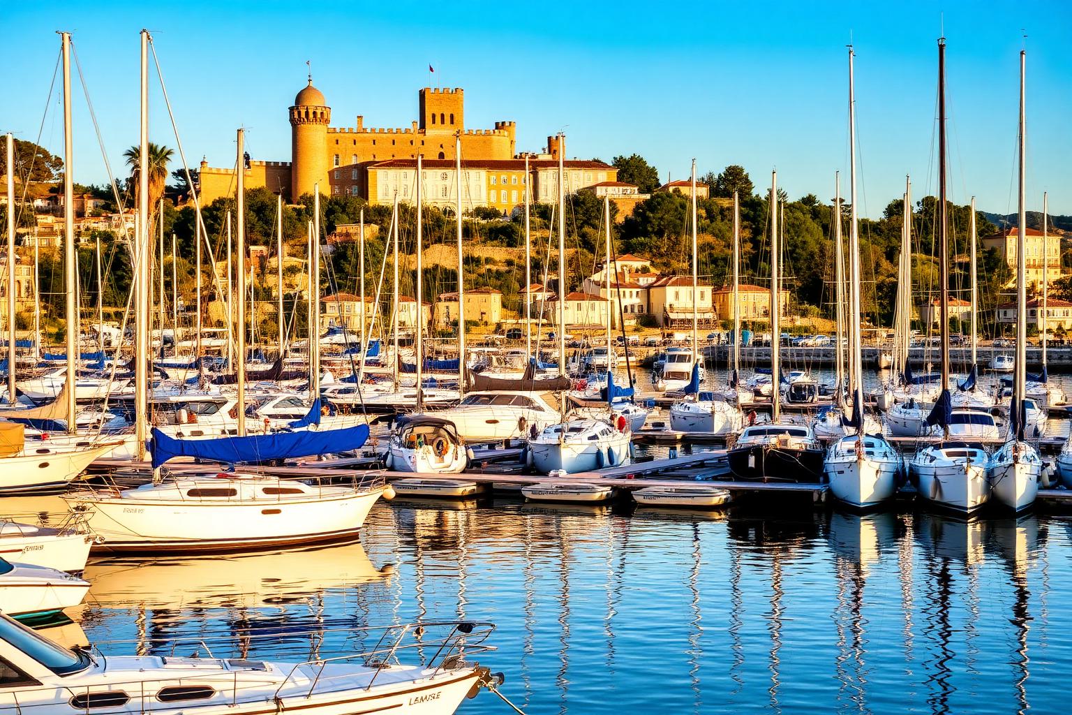 Côte d'Azur entre Nice et Cannes — port de plaisance